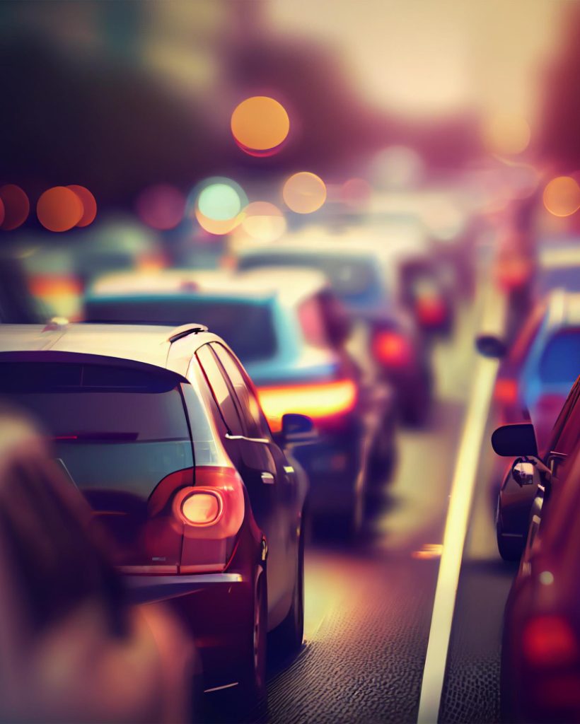 embouteillage-arriere-plan-bokeh-flou-image-generee-par-ia